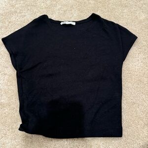 Zara Black Short Sleeve Tee